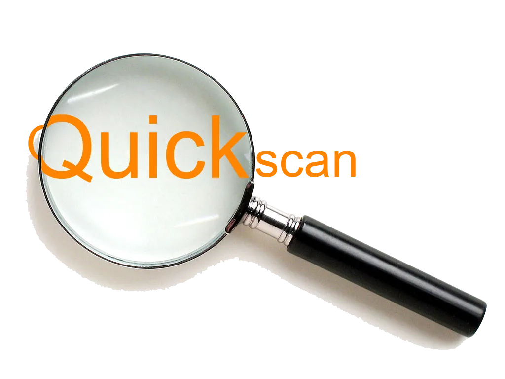 Quickscan vanaf vandaag online